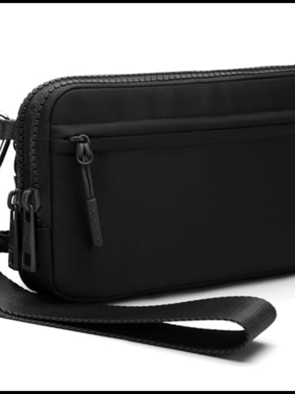 FODOKO RFID Wristlet Wallet Crossbody Bag Nylon Multi-Zip Women